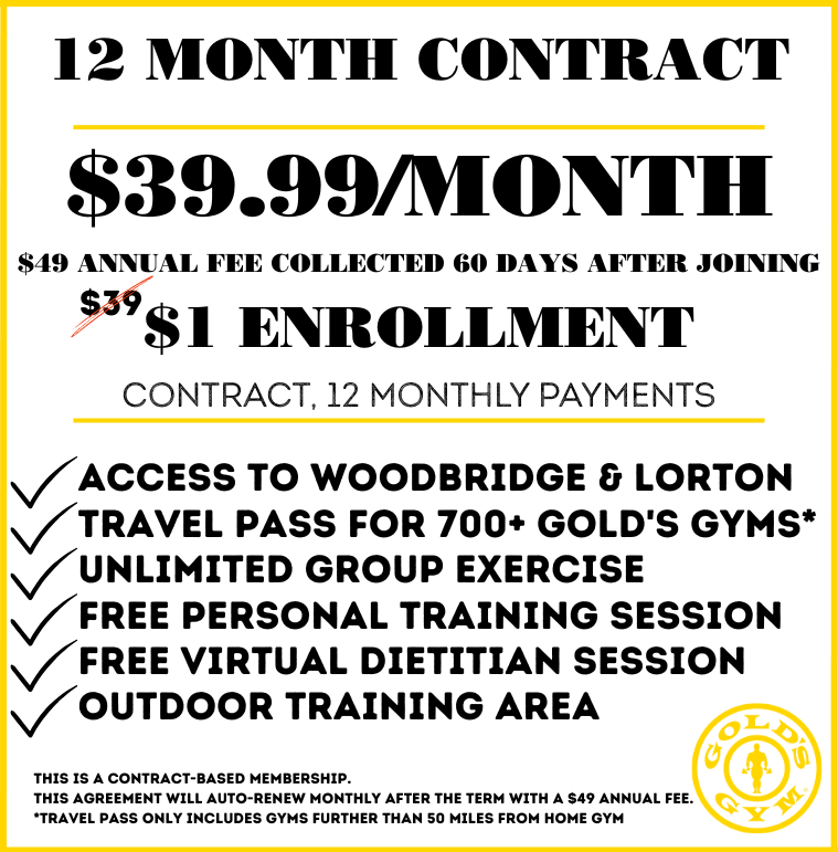 Join Now | Gold's Gym Woodbridge (Lake Ridge) - Gold's Gym VA